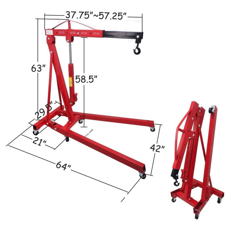 Gato Grua Para Motores Eleva Motor De 2 Tonelada