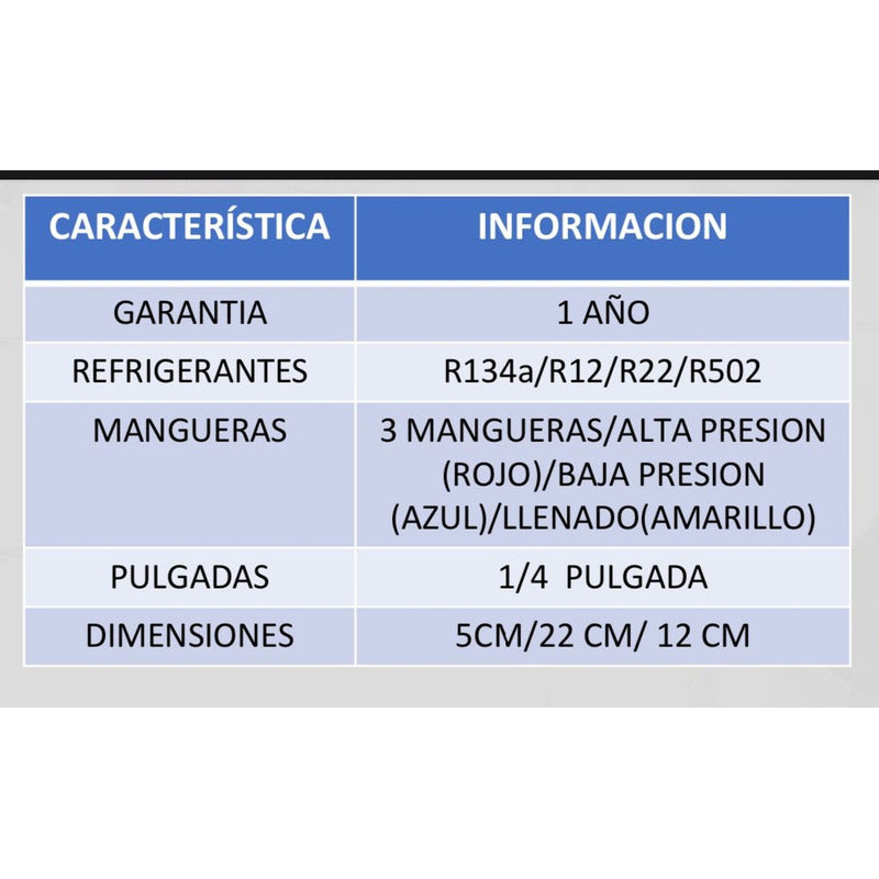 Juego De Medidores Para Aire Acondicionado Automotriz