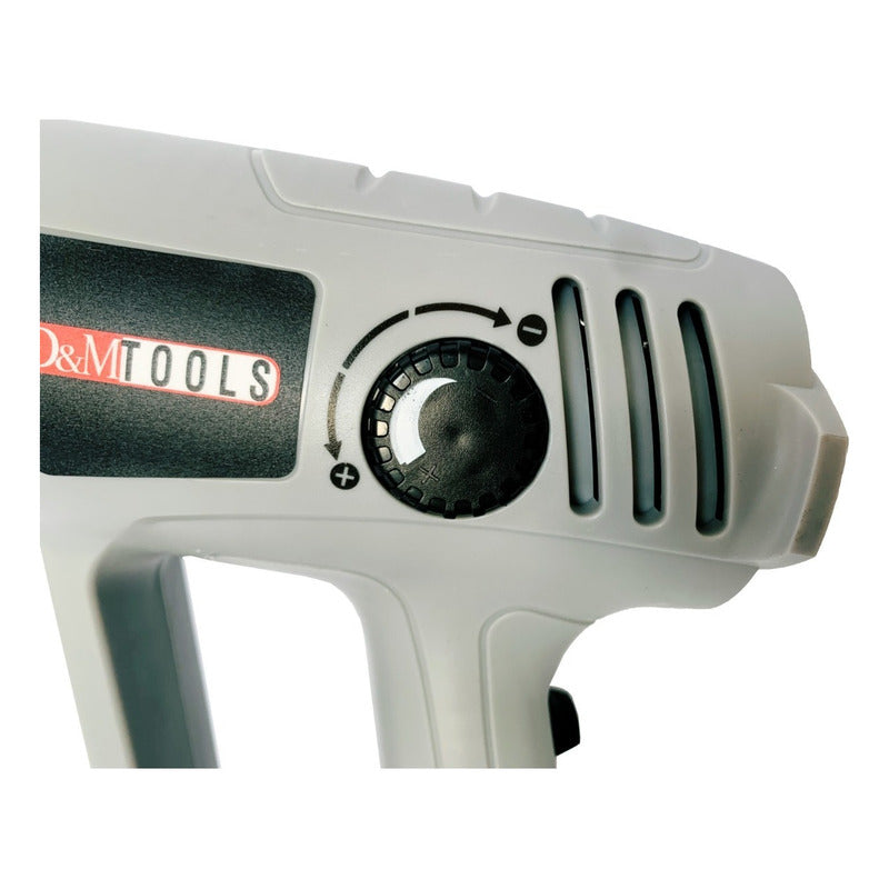 Pistola Y Boquilla Calor Termoencogible 2000wt Temperatura Variable Color Gris