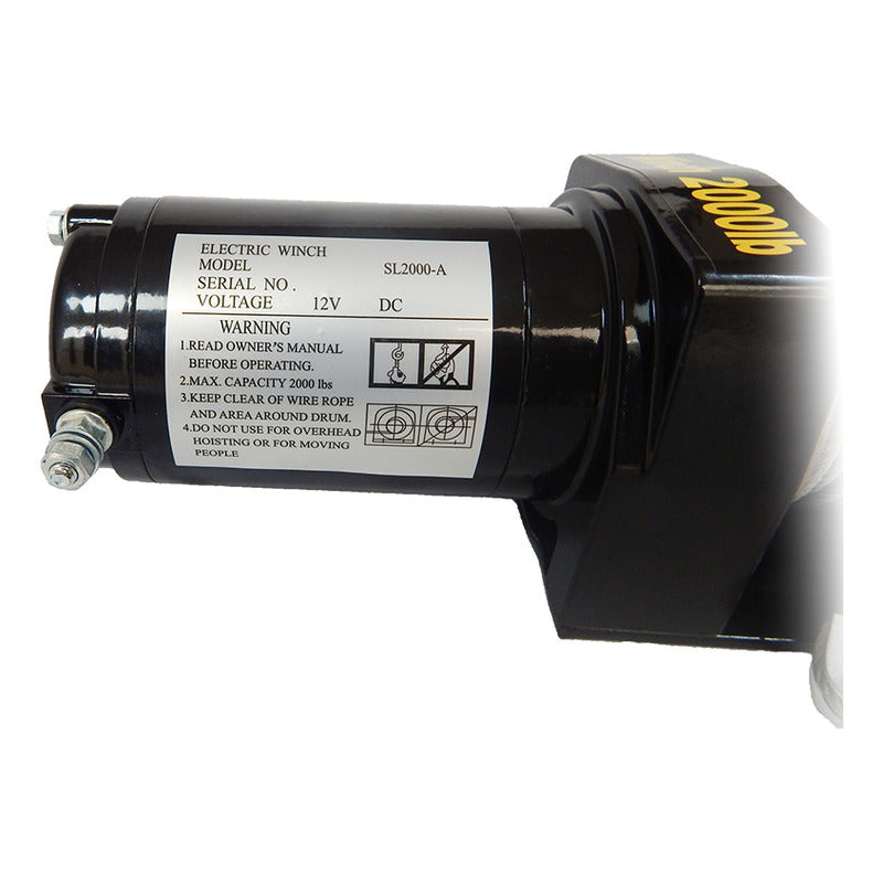 Winch Eléctrico 2000lb Trabajo Pesado 12v Automotriz Carro