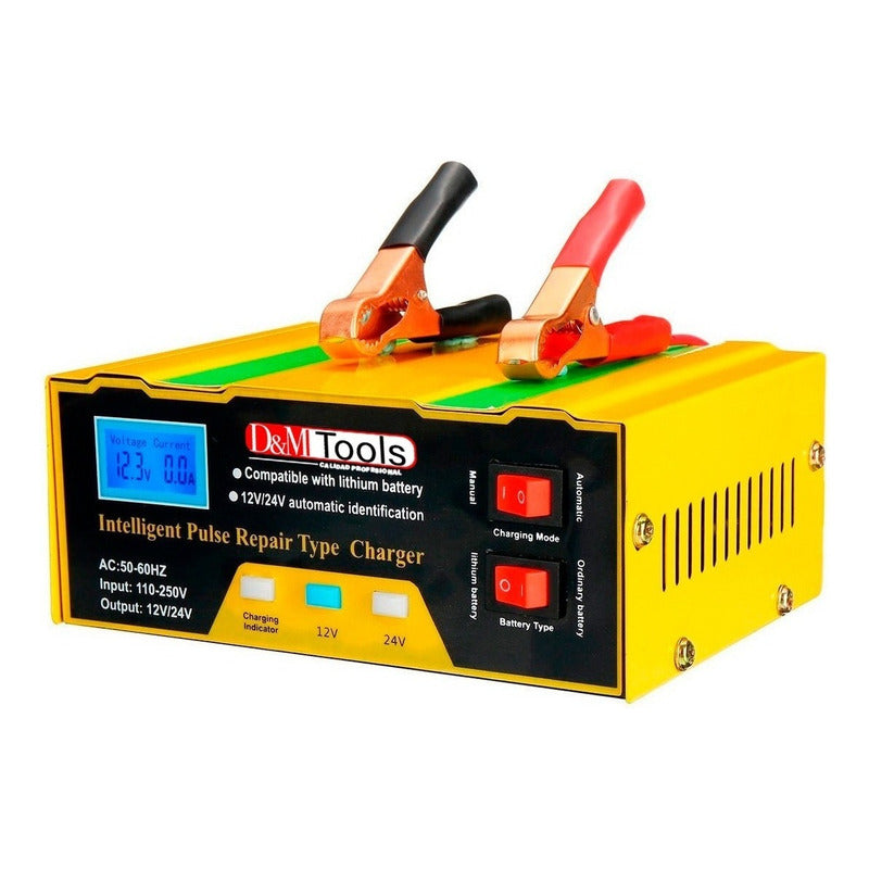 Cargador De Bateria Para Carros Y Motos 12v 10 Amp