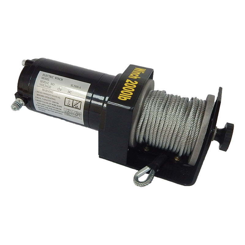 Winch Eléctrico 2000lb Trabajo Pesado 12v Automotriz Carro
