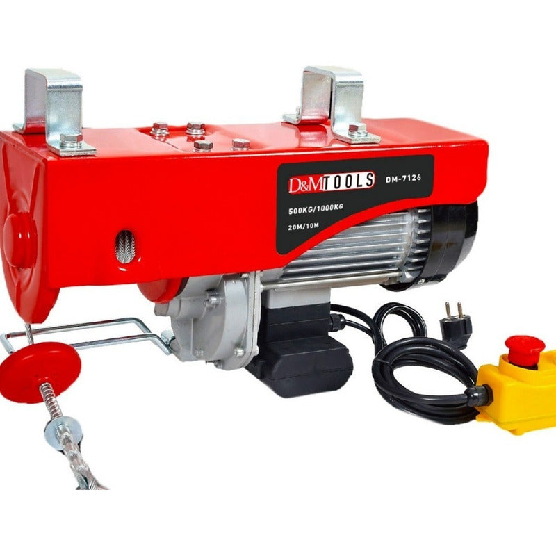 Diferencial Eléctrica 1000 Kg 110v Polipasto Trabajo Pesado