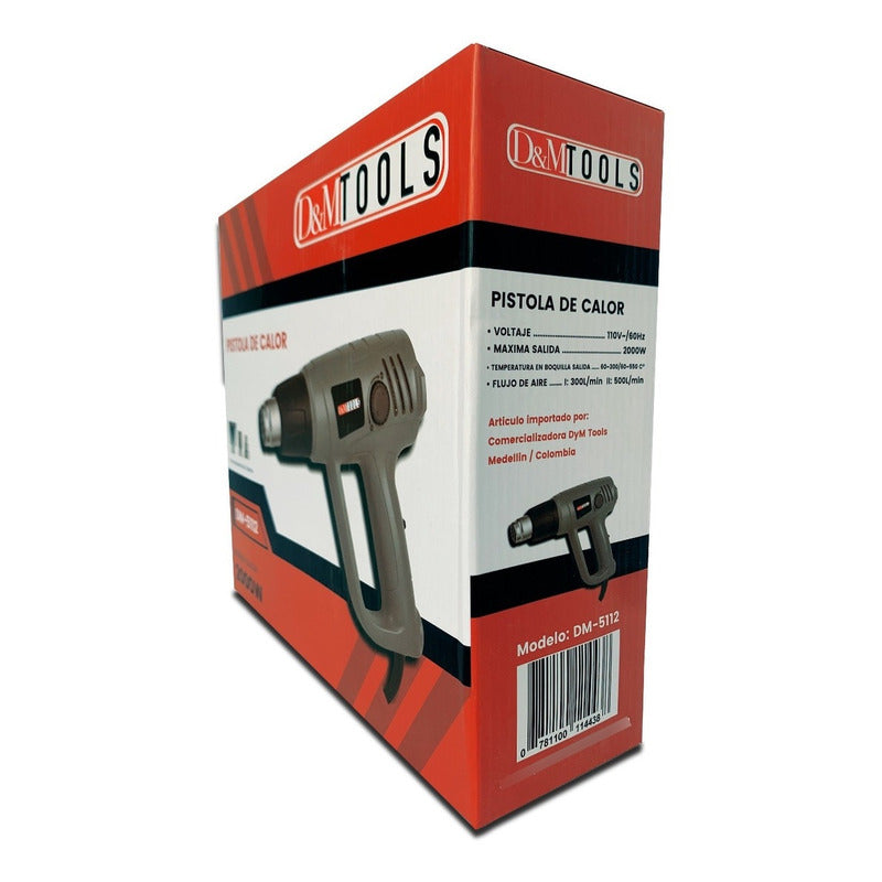 Pistola De Calor Aire Caliente 1500 Wt 2 Temperaturas