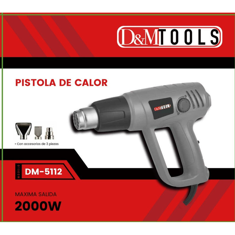Pistola De Calor Termoencogible 1500wt 2 Temperaturas