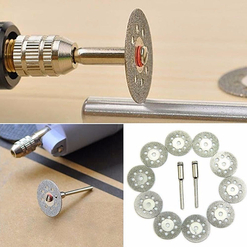 Mototool Kit De Disco Diamantado X 10 Pc Accesorios De 20 Mm