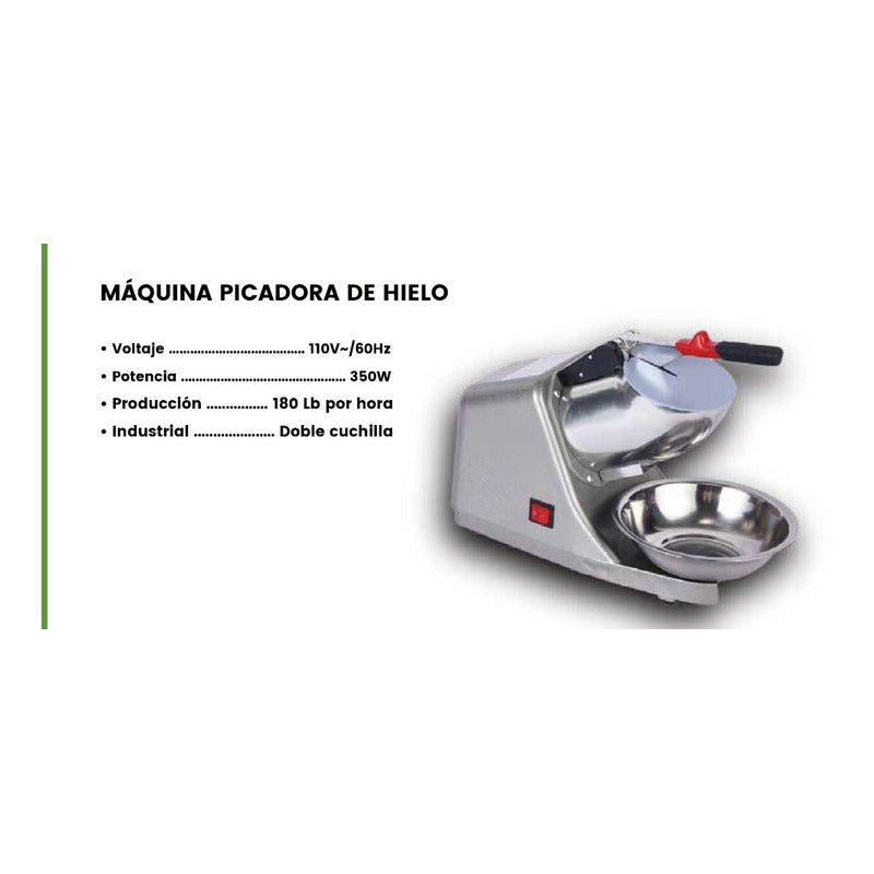 Picadora Hielo Raspados Cholados Triturador De Hielo
