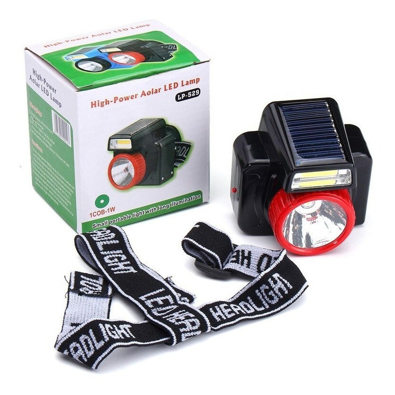 Linterna Minera Solar Camping Caza Recargable