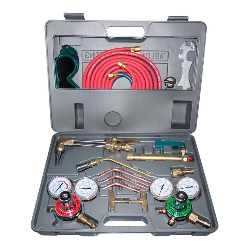 Equipo Acetileno Oxicorte Ranger  Jgo 16 Pzs  + Estuche