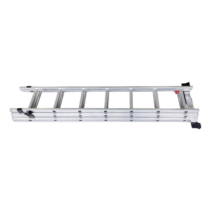 Escalera 10 Metros Multifuncional 30 Pasos Plegable Aluminio