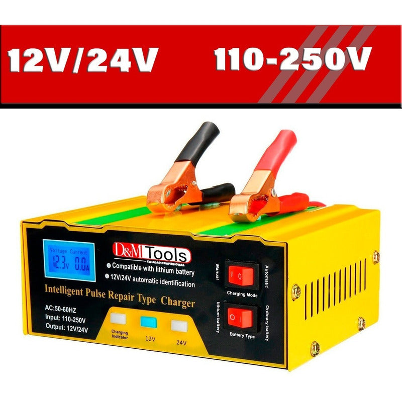 Cargador De Bateria Para Carros Y Motos 12v 10 Amp