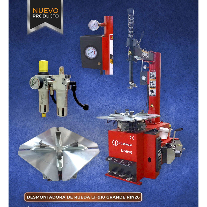 Maquina Desmontadora Llantas Montallantas Rin 10 Hasta 26