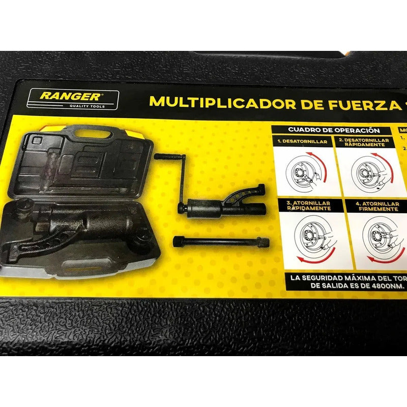 Torque Multiplicador De Fuerza + 2 Copas Trabajo Pesado
