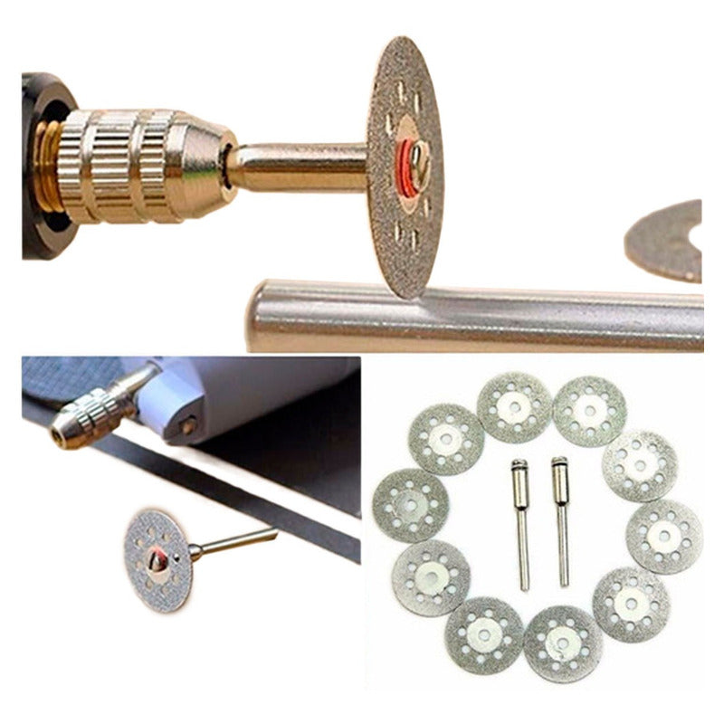 Mototool Kit De Disco Diamantado X 10 Pc Accesorios De 30 Mm