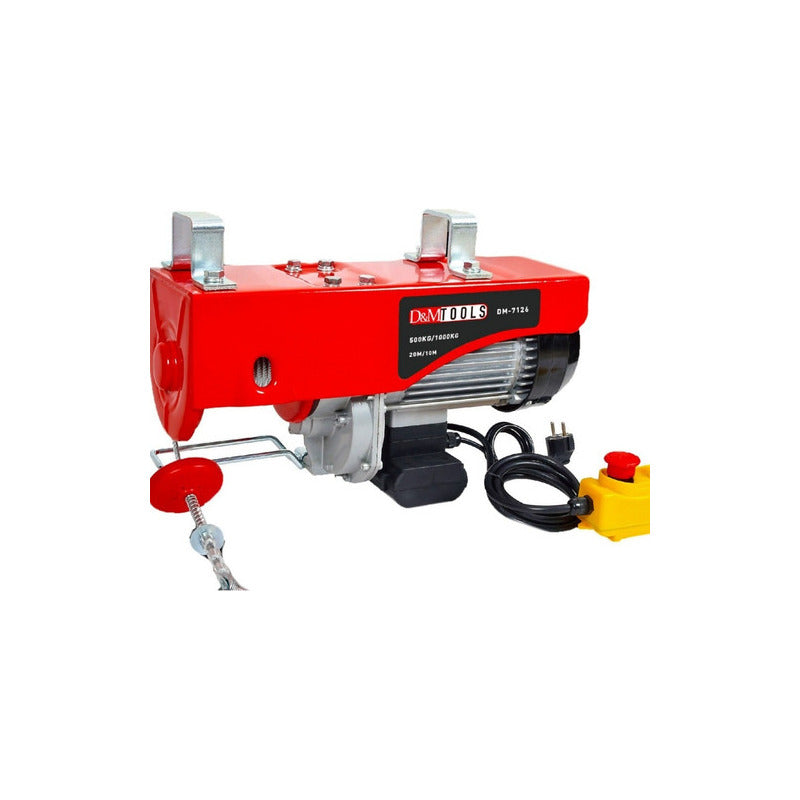 Polipasto Winch Diferencial Polipasto Eléctrica 1000 Kilos 20 Metros Guaya