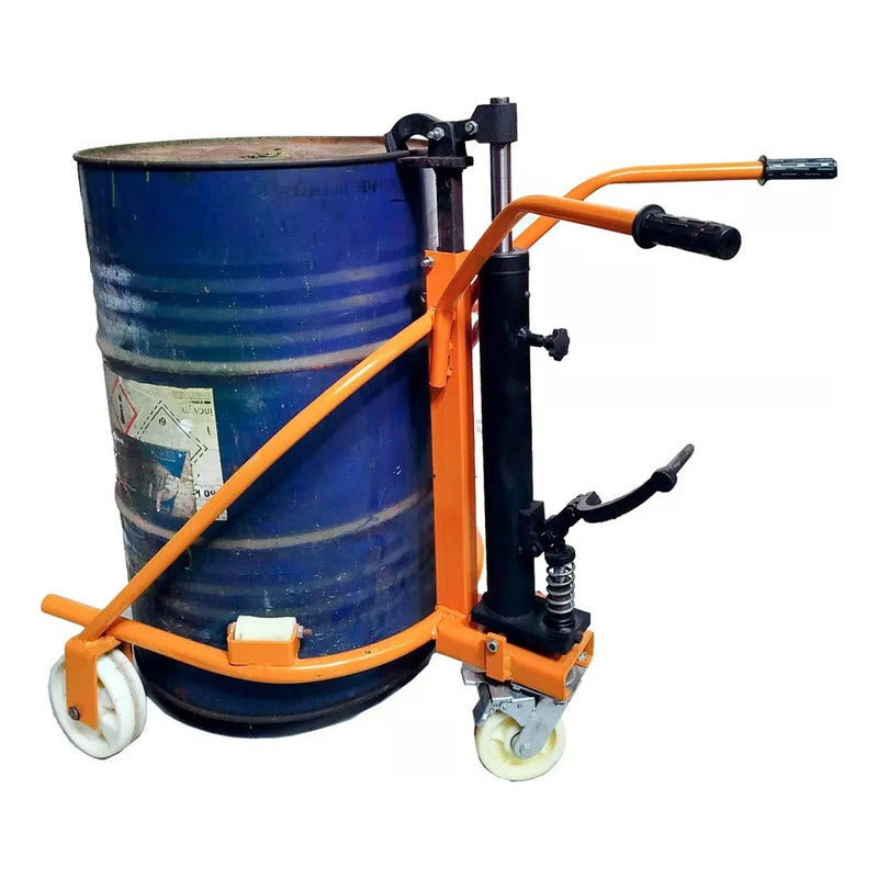 Elevador Hidraulico Canecas Porta Tambor De Aceite 350kg